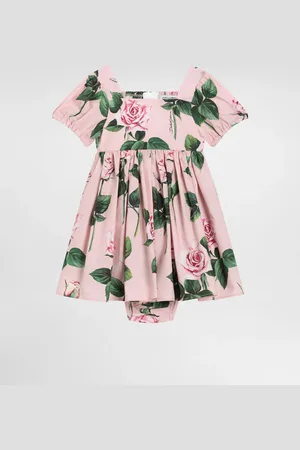 Dolce & Gabbana Rose- Poplin Dress - Woman Dresses 6/9 Months