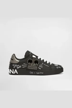 Dolce & Gabbana Calfskin Portofino Sneakers - Man Sneakers Leather 39