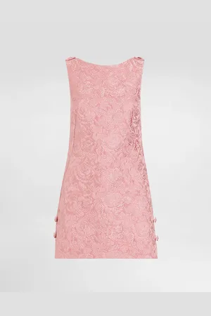 Dolce & Gabbana Short Floral Quilted Jacquard Sack Dress - Woman Dresses 38