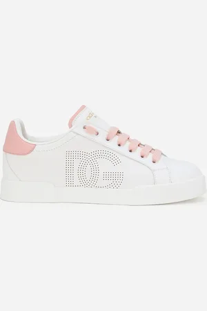 Dolce & Gabbana Calfskin Portofino Sneakers - Woman Sneakers Pink 35