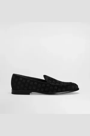 Dolce & Gabbana Velvet Slippers - Man Driver Shoes And Loafers 44