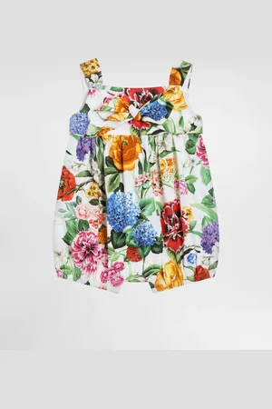 Dolce & Gabbana Floral- Poplin Romper Suit - Woman Gift Sets And Babygrows 0/3 Months