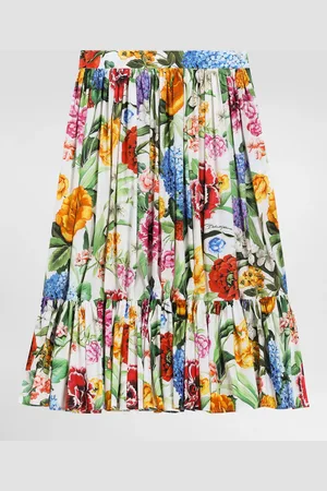 Dolce & Gabbana Floral- Poplin Skirt - Woman Trousers And Skirts 2 Years