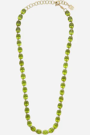 Dolce & Gabbana Anna Necklace La Yellow 18kt And Peridots - Woman Necklaces Onesize