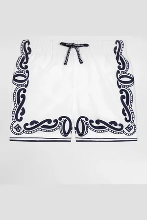 Dolce & Gabbana Fabric Swim Trunks With Bandanna - Man Beachwear 6/9