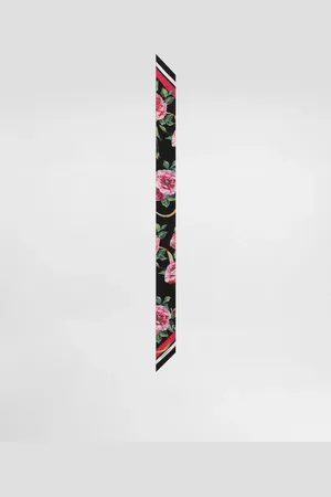Dolce & Gabbana Rose- Twill Headscarf (6x100) - Woman Scarves And Silks Onesize