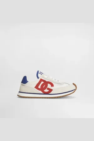 Dolce & Gabbana Mesh And Calfskin Nappa Dg Cushion Sneakers - Man Shoes (24-38) Red 27