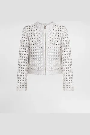 Dolce & Gabbana Woven Nappa Leather Jacket - Man Coats And Jackets 44
