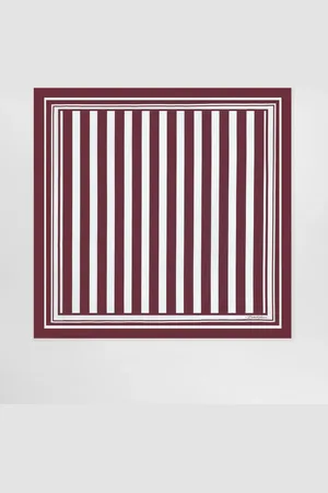 Dolce & Gabbana Striped-print Silk Twill Foulard (70 X 70) - Man Scarves And Silks Onesize