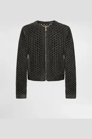 Dolce & Gabbana Woven Nappa Leather Jacket - Man Coats And Jackets 48