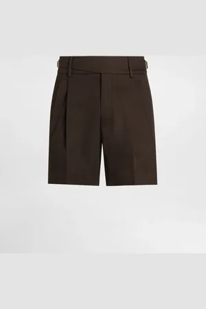 Dolce & Gabbana Cotton Gabardine Shorts With Double Darts - Man Pants And Shorts 46