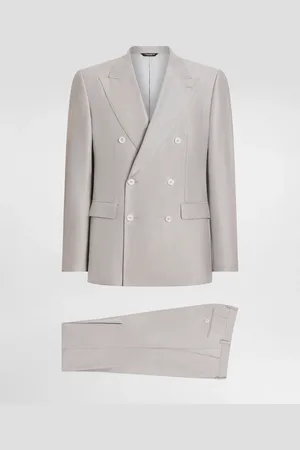 Dolce & Gabbana Deconstructed Double-breasted Wool And Silk Suit - Man Suits And Blazers 48