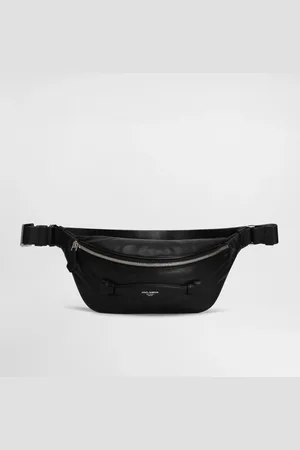 Dolce & Gabbana Calfskin Nappa Leather Belt Bag - Man Backpacks And Fanny Packs Leather Onesize