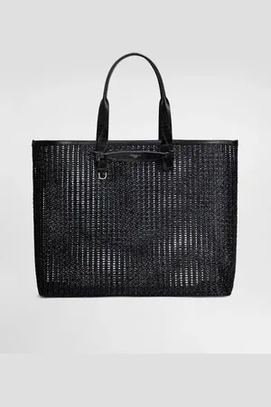 Dolce & Gabbana Woven Mesh And Calfskin Shopper - Man Shoppers Onesize