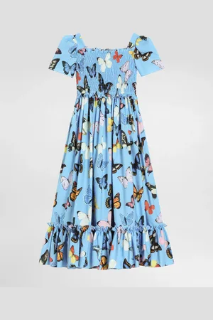 Dolce & Gabbana Poplin Dress With Butterfly - Woman Dresses 3 Years