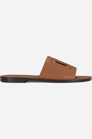 Dolce & Gabbana Calfskin Sliders - Man Sandals And Slides Leather 40