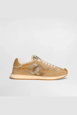 Dolce & Gabbana Mixed-material Dg Cushion Sneakers - Woman Sneakers 35