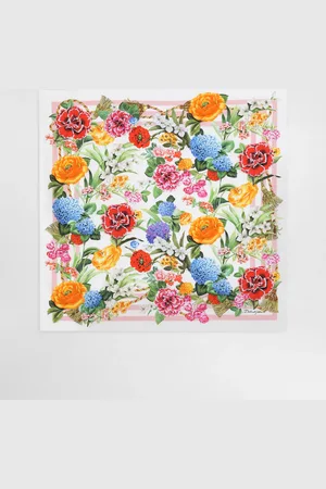 Dolce & Gabbana Floral- Silk Twill Foulard (70x70) - Woman Scarves And Silks Onesize