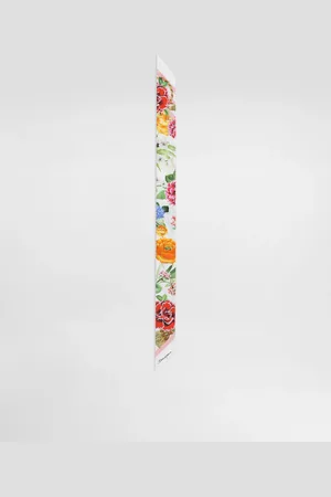 Dolce & Gabbana Floral- Twill Headscarf (6x100) - Woman Scarves And Silks Onesize