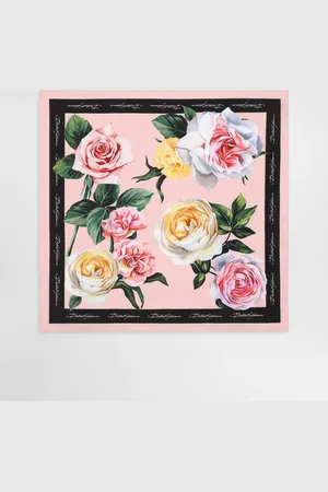 Dolce & Gabbana Rose And Peony- Silk Twill Foulard (70x70) - Woman Scarves And Silks Onesize