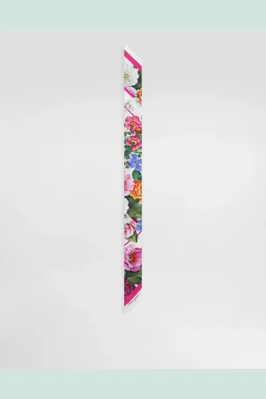 Dolce & Gabbana Floral- Twill Headscarf (6x100) - Woman Scarves And Silks Onesize
