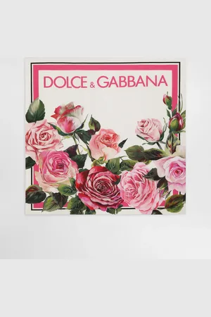 Dolce & Gabbana Rose- Silk Twill Foulard (70x70) - Woman Scarves And Silks Onesize