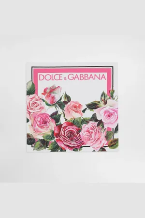Dolce & Gabbana Rose- Silk Twill Foulard (50x50) - Woman Scarves And Silks Onesize