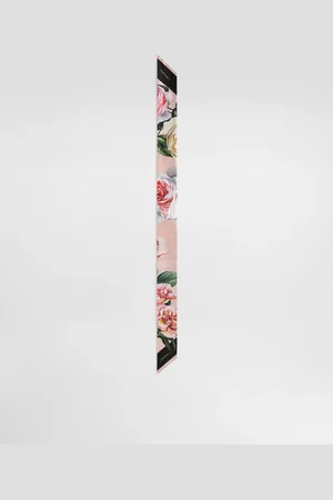 Dolce & Gabbana Twill Headscarf With Peony And Rose (6x100) - Woman Scarves And Silks Onesize
