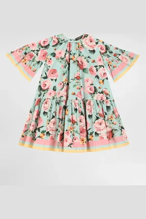 Dolce & Gabbana Printed Poplin Dress - Woman Dresses 3 Years