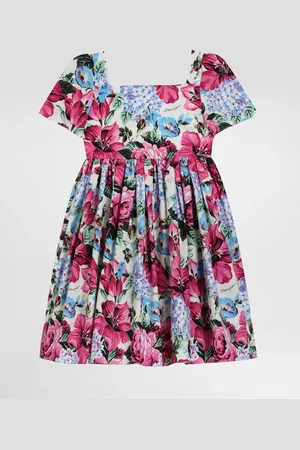 Dolce & Gabbana Printed Poplin Dress - Woman Dresses 3 Years