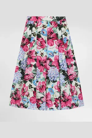 Dolce & Gabbana Printed Poplin Skirt - Woman Trousers And Skirts 4 Years