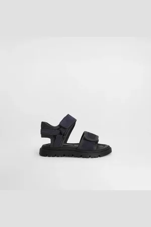 Dolce & Gabbana Split Leather Sandals With Logo Print - Man Shoes For First Steps (19-26) 19