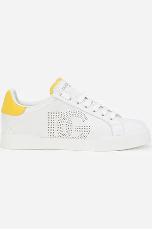 Dolce & Gabbana Calfskin Portofino Sneakers - Woman Sneakers 35.5
