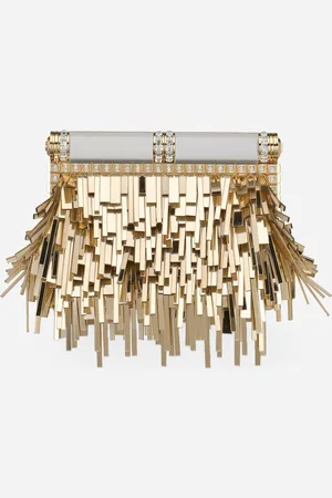 Dolce & Gabbana Mordore Nappa Bag With Fringing - Woman Clutches Mini And Micro Bags Onesize
