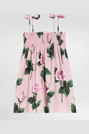 Dolce & Gabbana Rose- Poplin Dress - Woman Dresses 2 Years