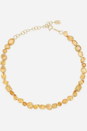 Dolce & Gabbana Anna Necklace In Yellow 18kt With Citrines - Woman Necklaces Onesize