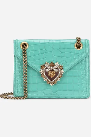 Dolce & Gabbana Medium Crocodile Skin Devotion Bag - Woman Clutches Mini And Micro Bags Onesize