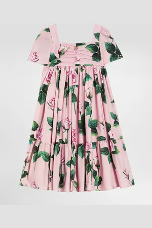 Dolce & Gabbana Rose- Poplin Dress - Woman Dresses 2 Years