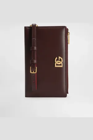 Dolce & Gabbana Calfskin Passport Holder With Dg Logo - Woman Wallets And Small Leather Goods Onesize