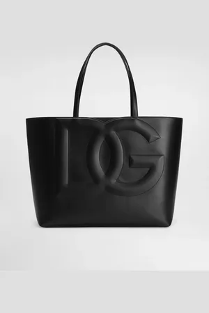 Dolce & Gabbana Medium Calfskin Logo Shopper - Woman Tote Bags Leather Onesize