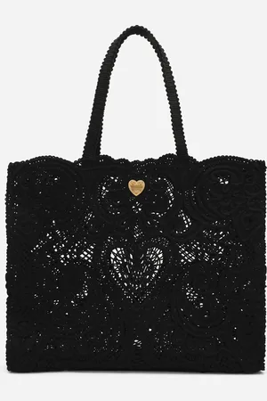 Dolce & Gabbana Large Cordonetto Lace Beatrice Bag - Woman Tote Bags Cotton Onesize