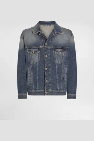 Dolce & Gabbana Giubbotto - Man Denim Multi-colored Cotton 44