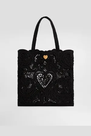 Dolce & Gabbana Medium Cordonetto Lace Beatrice Shopper - Woman Tote Bags Cotton Onesize
