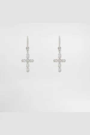 Dolce & Gabbana Creole Earrings With Cross - Woman Bijoux Metal Onesize