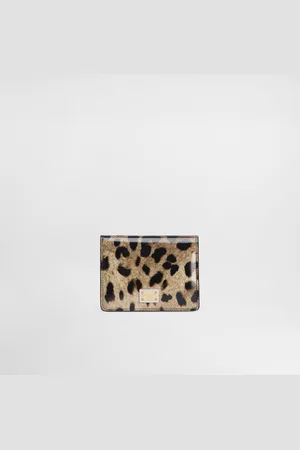 Dolce & Gabbana Polished Calfskin Wallet With Leopard Print - Woman Wallets And Small Leather Goods Leather Onesize