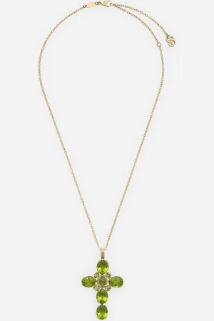 Dolce & Gabbana Anna Pendant An Yellow 18kt And Peridots - Woman Charms Onesize