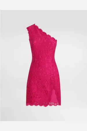 Dolce & Gabbana Floral Cordonetto Lace Minidress With Slit - Woman Dresses 36