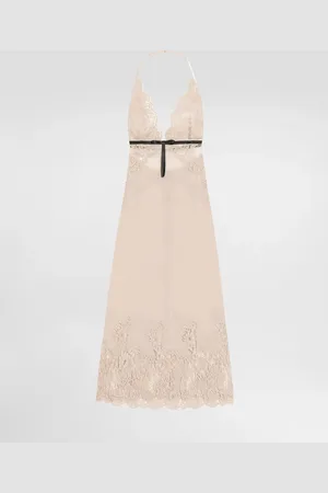 Dolce & Gabbana Georgette Slip Dress With Lace Details - Woman Underwear 5