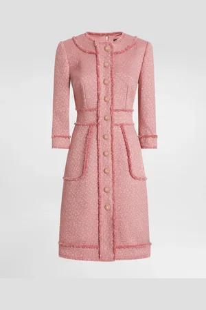 Dolce & Gabbana Raschel Tweed A-line Shirt Dress - Woman Dresses 36