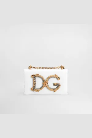 Dolce & Gabbana Dg Girls Phone Bag In Smooth Calfskin - Woman Clutches Mini And Micro Bags Leather Onesize